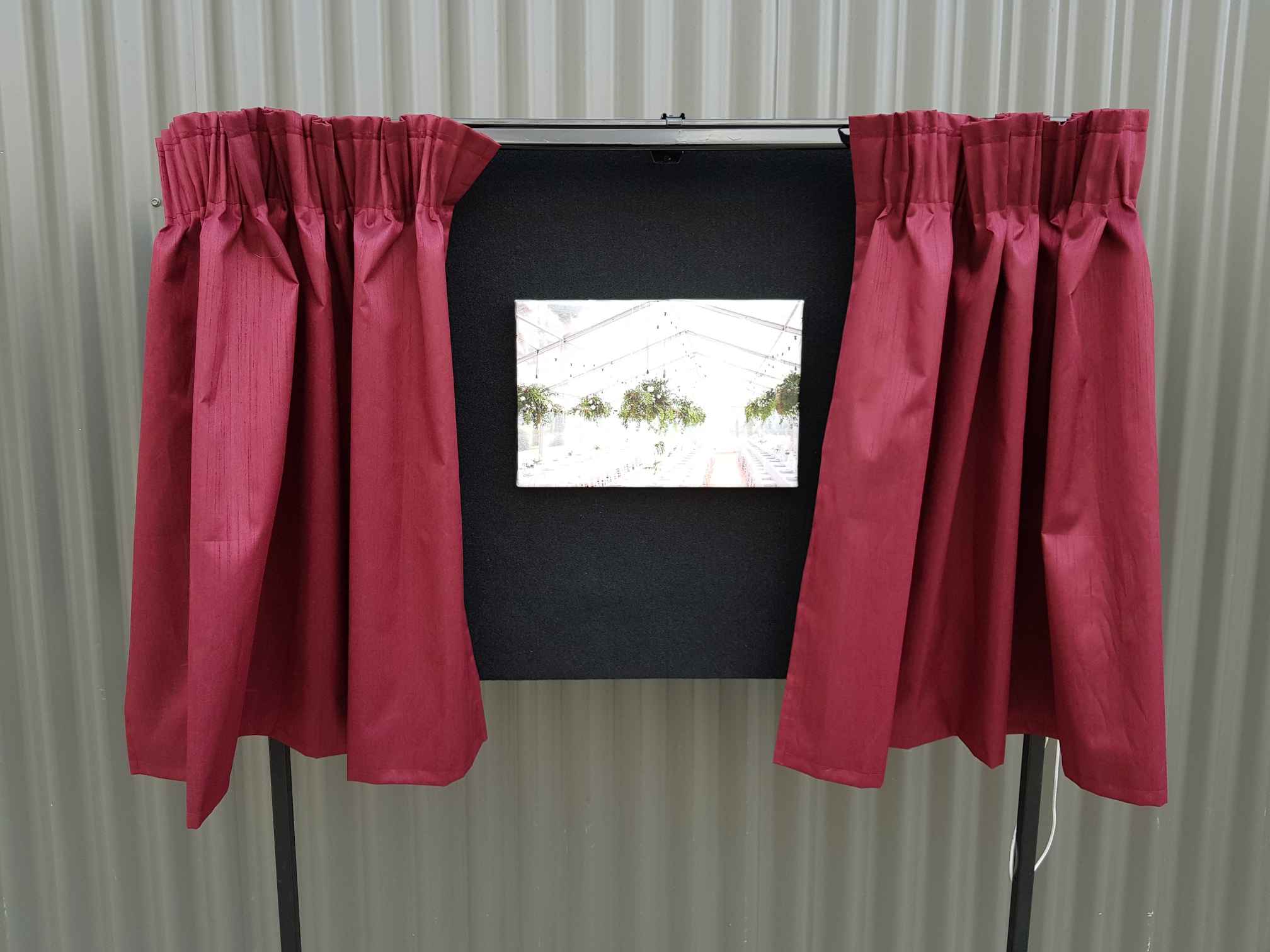 Plaque Unveiling Curtain And Stand Bathurst Event Wedding Party