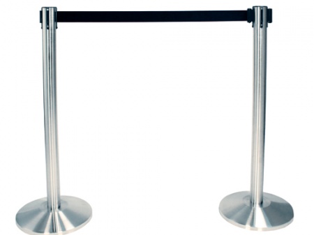 chrome_stanchion_with_black_strap